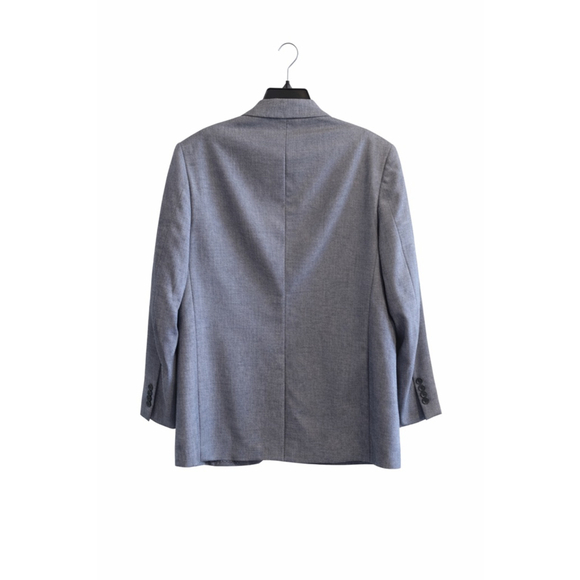 Turnbury Silk Wool Blazer Mens 41R Gray Sport Coat Tailored Jacket - Picture 2 of 6